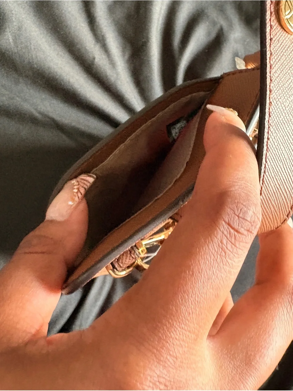Michael Kors Saffiano Leather Smartphone Crossbody Bag